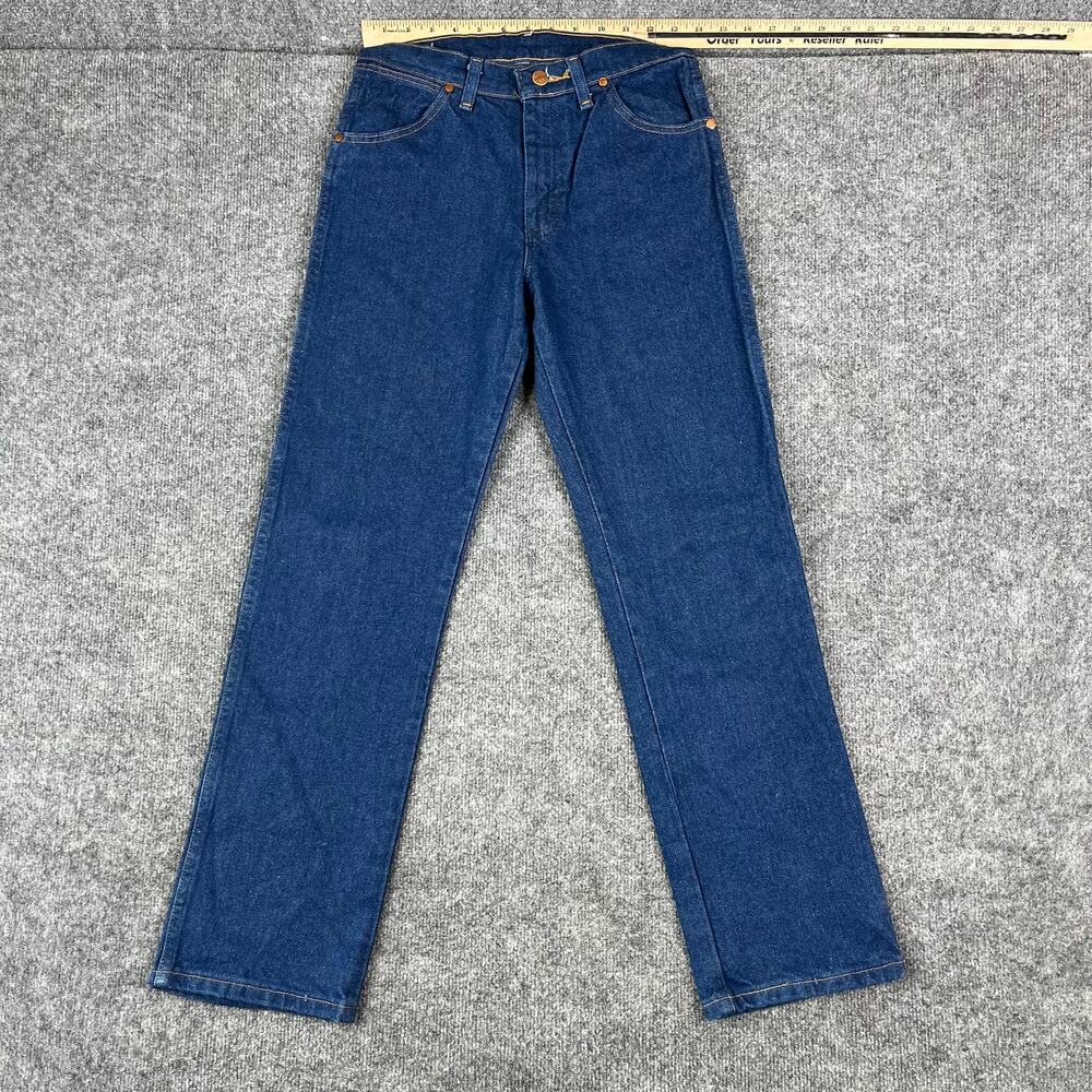 Wrangler Jeans Kids Size 14 Dark Blue Straight Leg Classic Denim Western